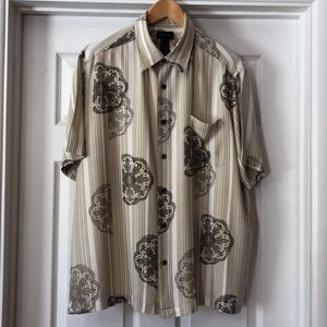 Claiborne 100% Rayon Dress Shirt, XL